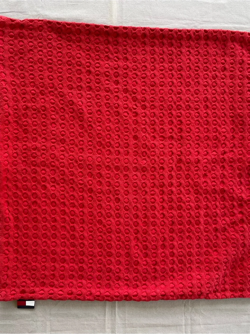 Tommy Hilfiger Set Of 2 Decorative Euro Square Shams Waffle Weave Pillowcases